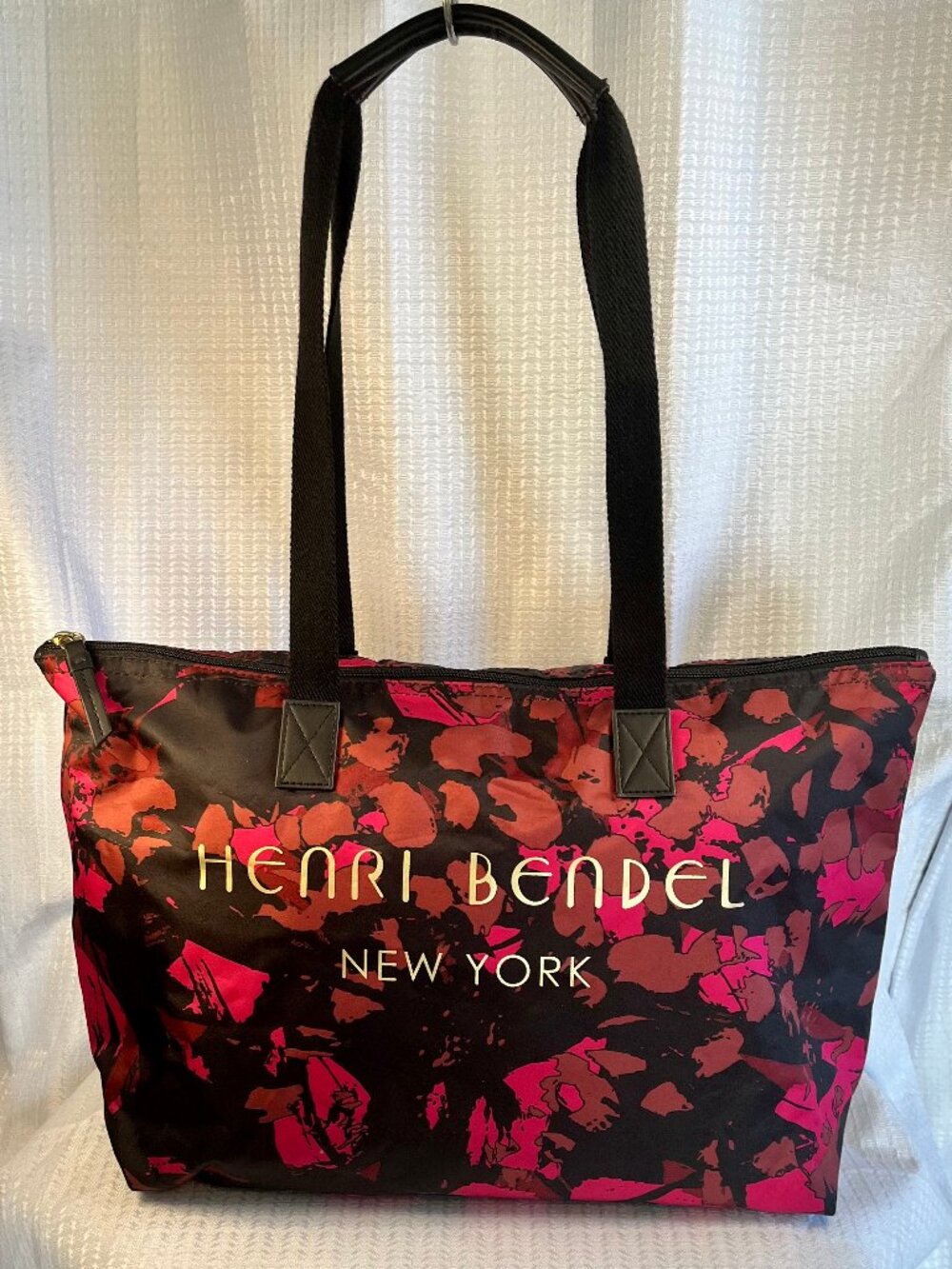 Henri Bendel New York Pink Camo Tote Bag